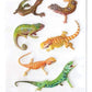 Playhouse Soft Puffy 9-piece Sticker Sheet Sheet for Crafts, Trading & Collecting - Leapin Lizards 1 Pack