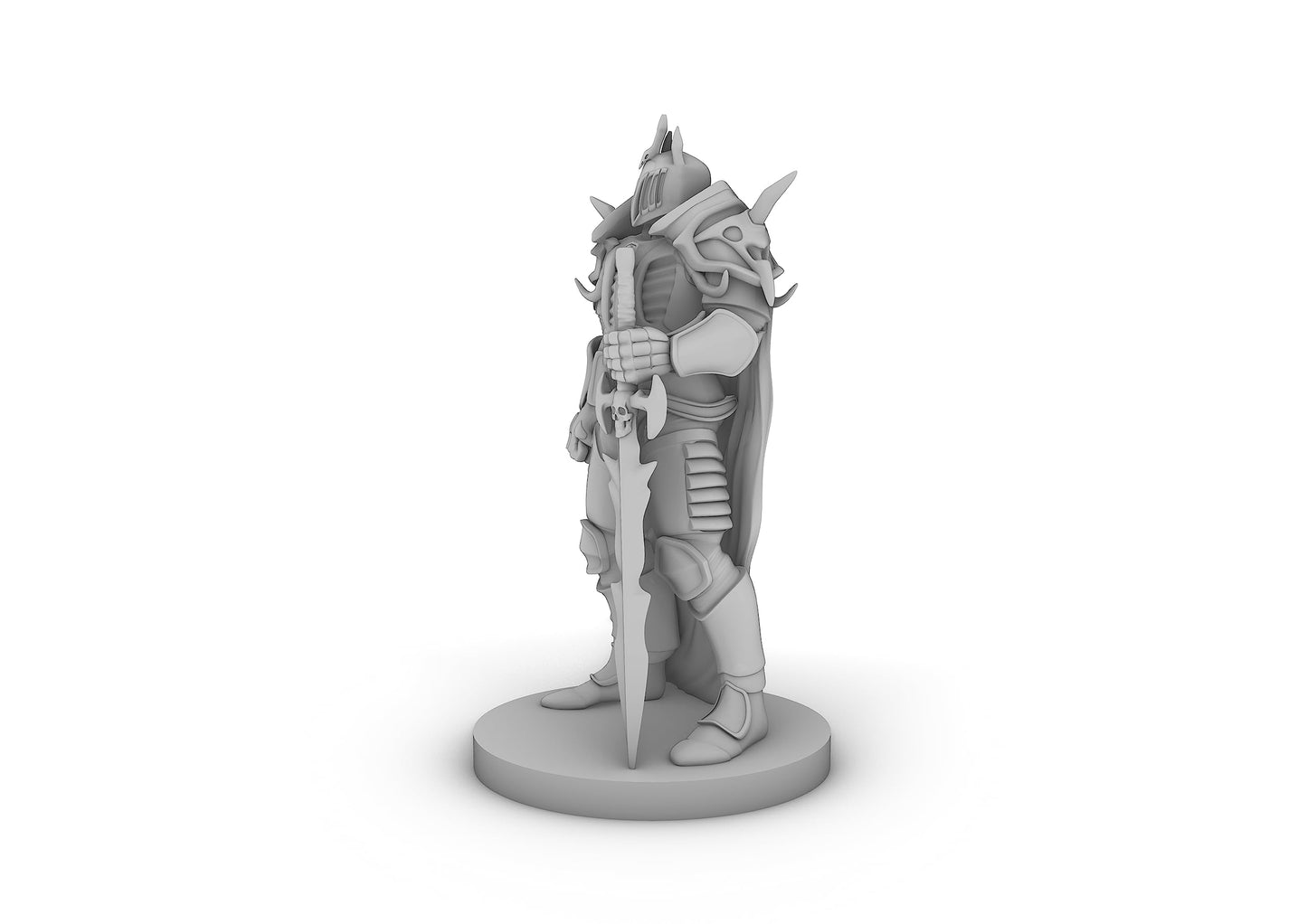 Fallen Paladin Tabletop Dnd Gaming Miniature