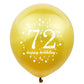 Shuntai 72Nd Birthday Balloon Gold And Black 72Nd Birthday Decorations For Men Women Latex Confetti Balloons 72 Year Old Theme B