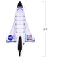 ArtCreativity Space Shuttle Inflates, Set of 2, 14 Inch Long, Outer Space Themed Party Decorations & Pretend Play Toys for Kids