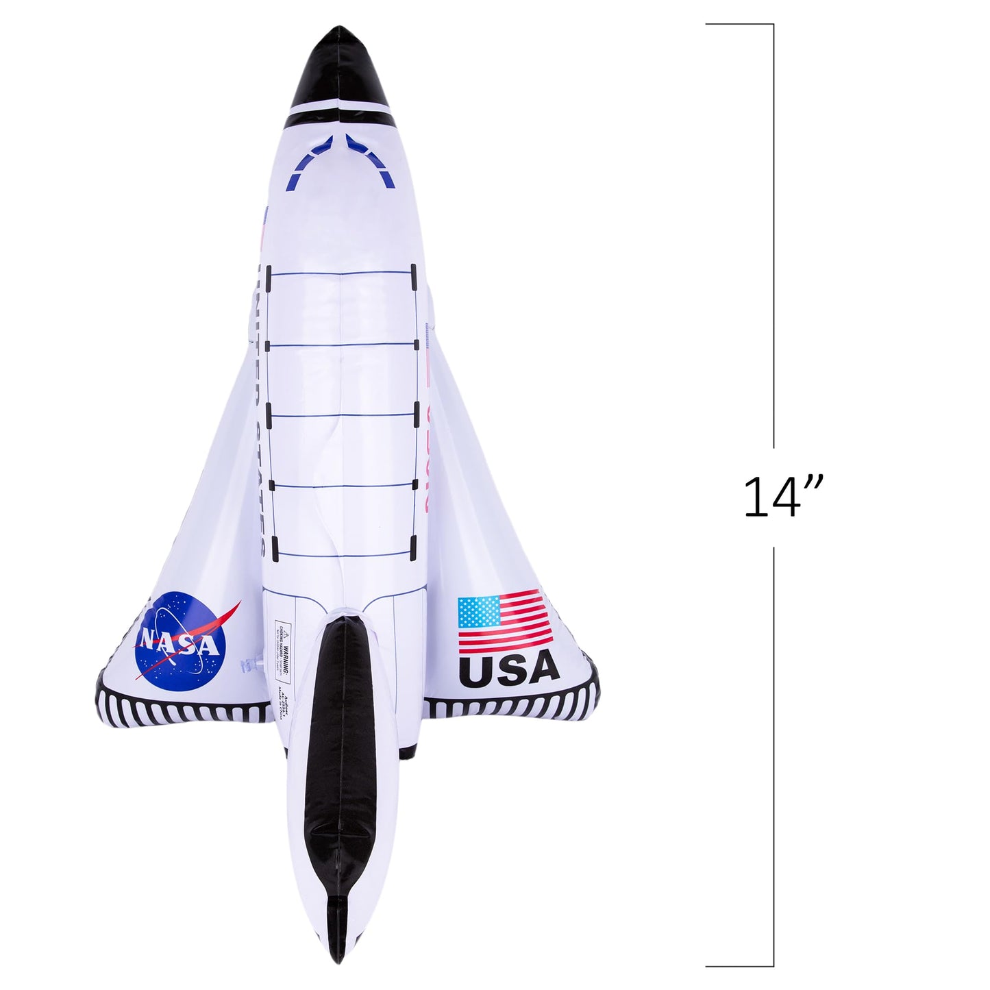 ArtCreativity Space Shuttle Inflates, Set of 2, 14 Inch Long, Outer Space Themed Party Decorations & Pretend Play Toys for Kids