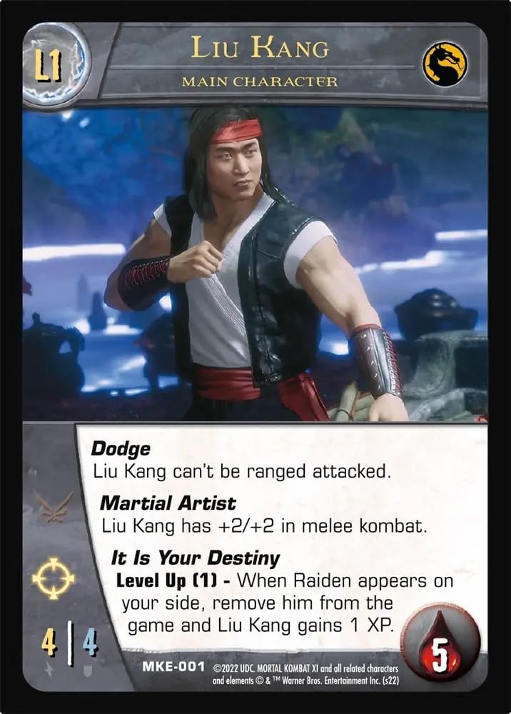 Upper Deck Vs. System: Mortal Kombat 11 Trading Card Game - Multi, Cardstock, Model 96297