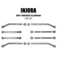 INJORA High Clearance Front 4 Links Set for SCX24 JLU AXI00002 C10 AXI00001 Bronco Axial 1/24 RC Crawler Car, 8PCS(Grey)
