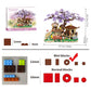 Apawr Cherry Blossom Tree Building Set Flower House Bonsai Architecture Tree Model Sets For Kids, No Compatible With Lego(1388Pi