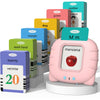 Startcan Spanish & English Talking Flash Cards For Toddlers 1 2 3 4 5 6, Audible Toys For Kids To Learn Spanish - 258 Cards And 516 Words(Pink)