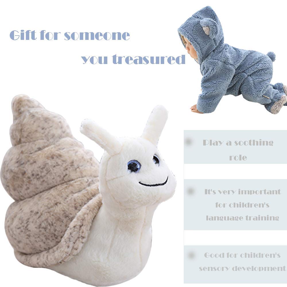 Chelei2019 7' Plush Snail Stuffed Animal,Cute Soft Sleeping Snail Plush Toy Gifts For Kids