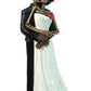 Dwk 8' Till Death Day Of The Dead Dia De Los Muertos Skeleton Couple Decorative Figurine Bride And Groom Mini Statue Wedding Cake Topper