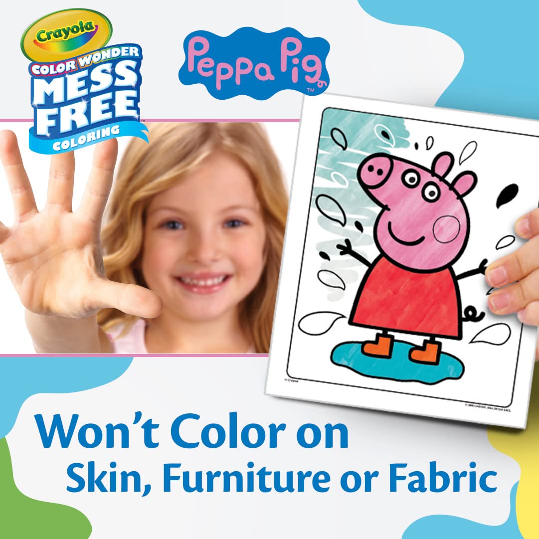 Crayola Peppa Pig Color Wonder Activity Set, Mess Free Peppa Pig Coloring Pages For Toddlers, Peppa Pig Toys, Toddler Gifts