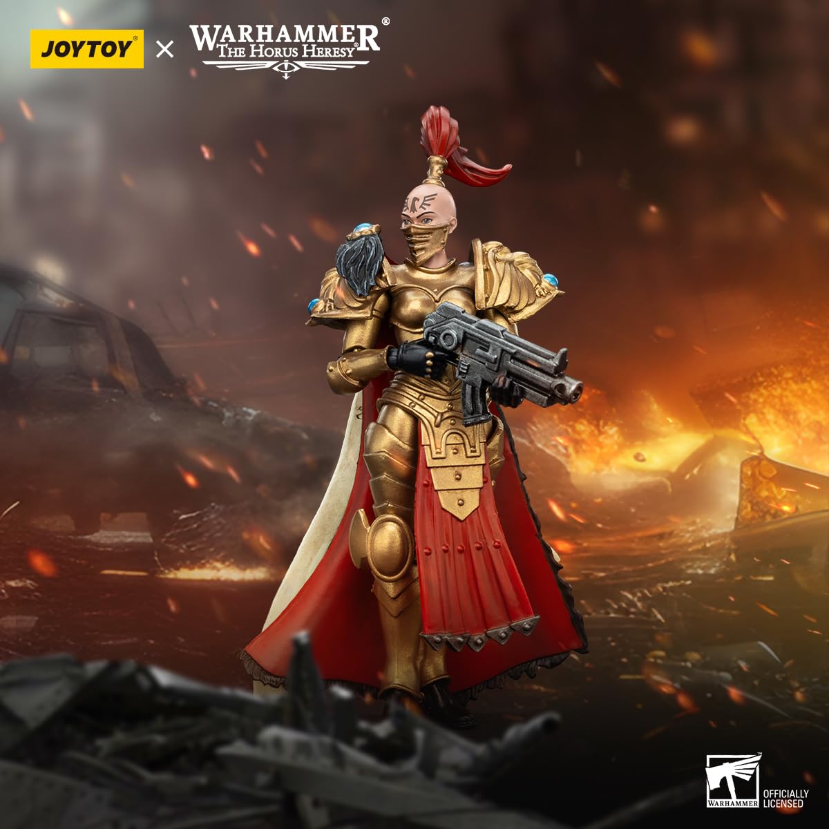 malt-inspiredISE JOYTOY 1/18 Action Figures - Warhammer The Horus Heresy Sisters of Silence White Falcons Vigilator Cadre Vigilator 1-4 Classic Character Collectible Age 15 and Above