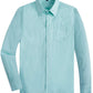 Springgege Boys Long Sleeve Dress Shirts Formal Uniform Woven Solid, Aqua, 9-10 Years