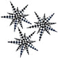 3Pcs 26Inch 3D Black White Explosion Star Foil Balloon, Black White Racing Car Foil Cone Starburst Balloons For Birthday Wedding