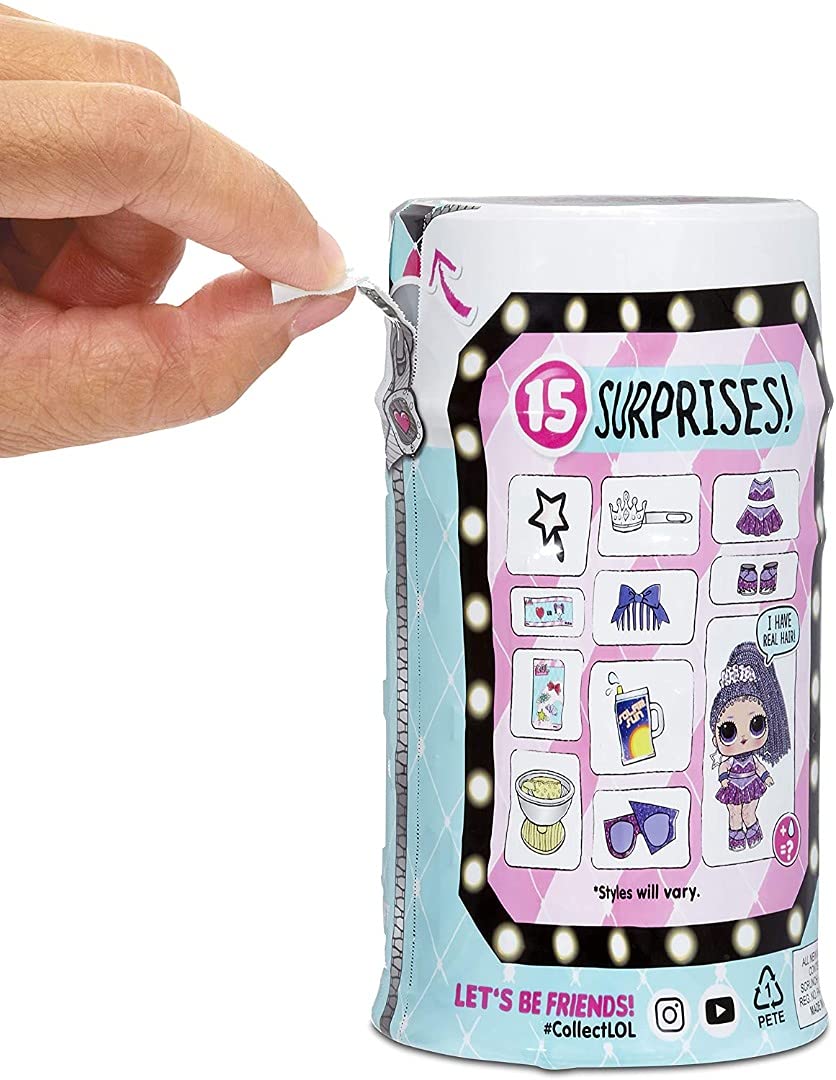 L.O.L. Surprise! Hairgoals Series 2 with 15 Surprises Including Real Hair Fashion Doll  limited availability Hair Salon Toy Chair  Doll Accessories  Bottle  Comb - Small Dolls for Girls Ages 4-14 Years