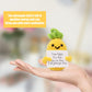 Nqeuepn Funny Positive Pineapple, 3.15 Inch Knitted Pineapple Potato Toy With Encouraging Card Creative Cute Emotional Support Crochet Pineapple Doll For Festival Party Decoration Encouragement Gift