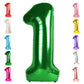 Number 1 Balloon 40 Inch Dark Green Wild One First Birthday Decorations, Baby Girl Boy 1St Birthday Decorations, Cocomelon Ballo