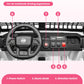 24V 2 Seater Electric Car For Kids, Ride On Car With Remote Control, With 3 Speeds Adjustable, Led Headlight, Bluetooth, Music P
