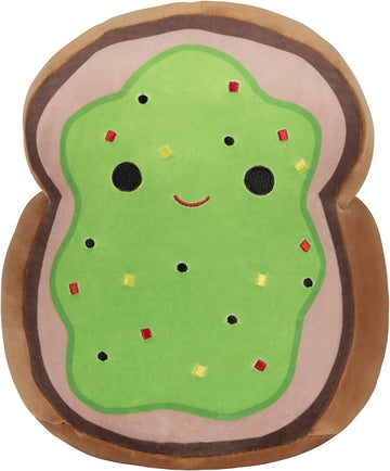 Squishmallow Oficial Kellytoy Food Squad Plush Toys Soft Plush Animal (Sinclair The Avocado Toast, 5 Inch)
