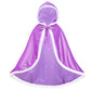 Century Star Girl Fur Princess Cape With Hood Girls Cloak For Little Girls Christmas Purple 4-5 Years