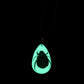 Realbug Green Chafer Beetle Glow In The Dark Necklace, Small , Black