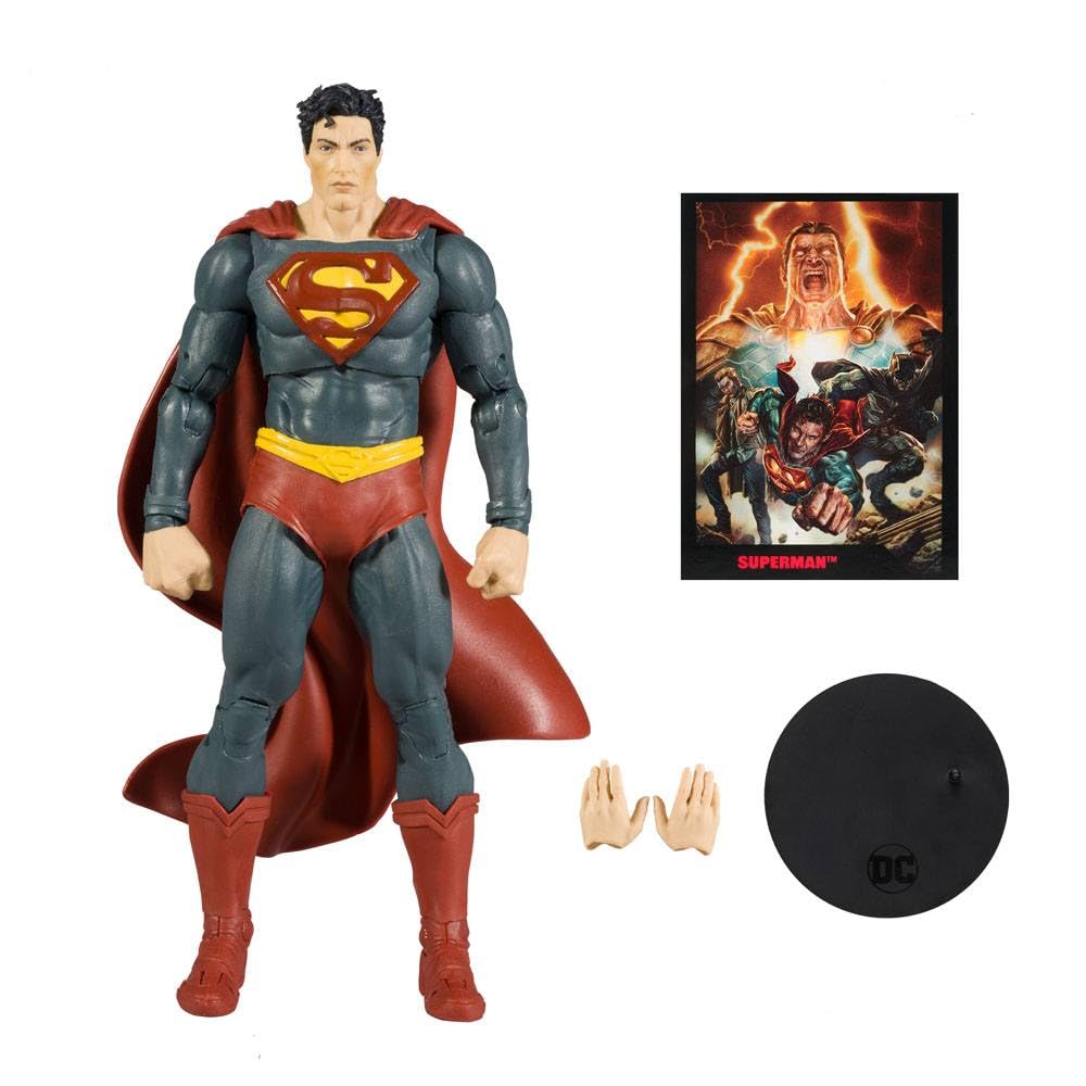 McFarlane Toys DC Direct 7" Black Adam Figure with Comic - Model 15903, Plastic Material