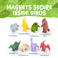 POPULAR PLAYTHINGS Mini Magnetic Mix or Match Dinosaurs Deluxe Set of 8 Dinosaurs