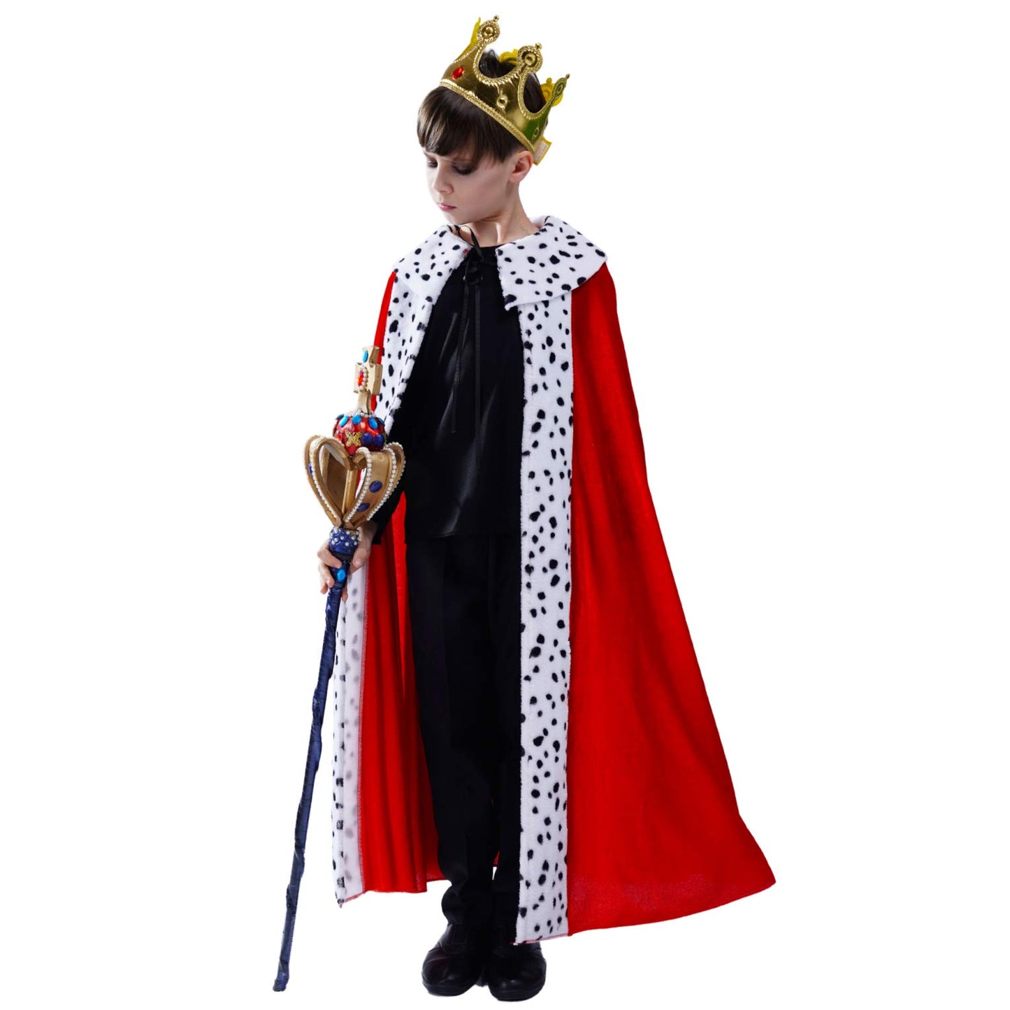 Dsplay Kids Regal King Cape Costume (4-6Y)