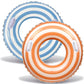 2PCS Pool Floats for Adult Striped Swim Ring Pool Floaties Inflatable Swimming Pool Raft Party Water Large Summer Beach Lounger 