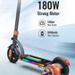 Gyroor H40 Kids Electric Scooter,E-Throttle Colorful Lights Dual Brake, Electric Scooter For Kids Ages 8-12 Ideal Gifts, H40-Ora