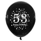Shuntai 53 Birthday Decorations For Men Black And Gold 53Rd Birthday Balloons Women Happy Birthday Latex Confetti Balloon 53 Yea