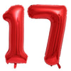 40 Inch Red 17 Number Balloons Giant 17 Balloons Red Birthday 17 Balloons 17Th Birthday Anniversary Party Decorations Supplies