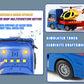 ANJARU 25'' Rescue Tow Truck with Racing Car and Helicopter for Toddlers Lights & Sounds Birthday Gift for 3-6 Years Boys and Gi