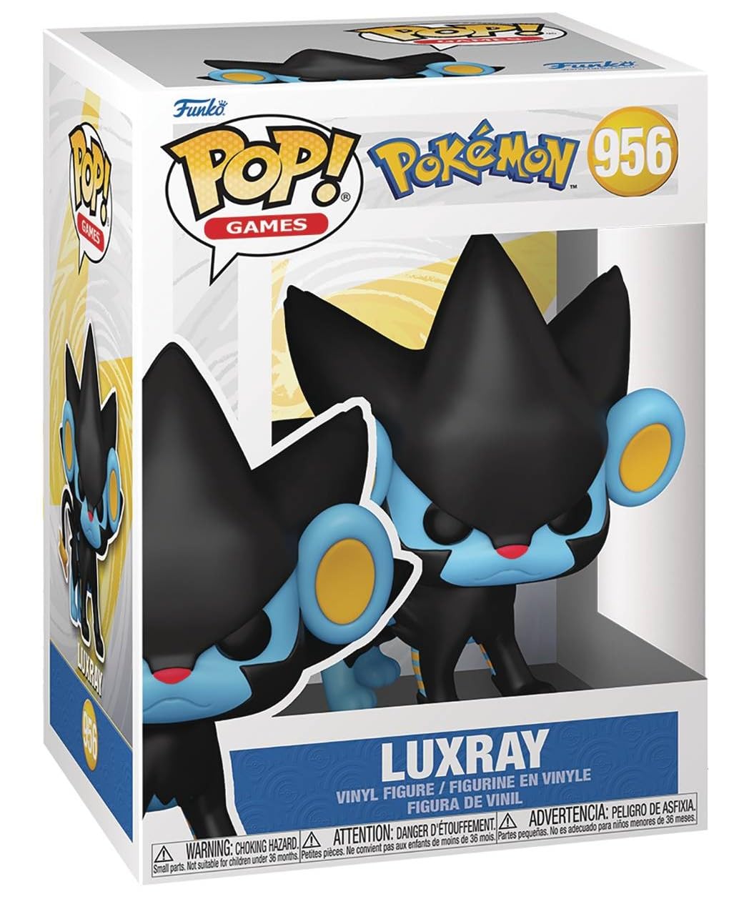 Pop Games: Pokémon - Luxray Funko Vinyl Figure (Bundled With Compatible Box Protector Case), Multicolor, 3.75 Inches