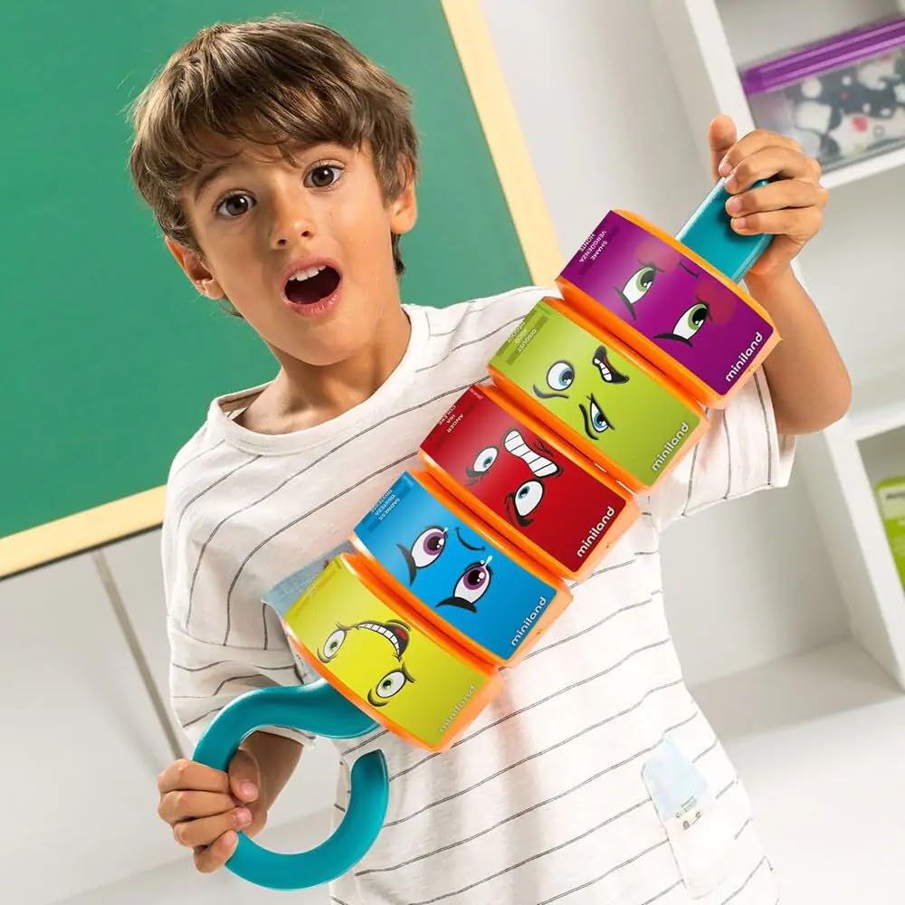 Miniland Bbq Emotions! Funny Game For Children From 3 To 6 Years Which Helps To Recognize Expressions. Multicolor Game Up To 2 To 6 Players Made In Spain