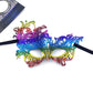 Sweenaly lace mask Masquerade Mask Party Mask Halloween Mask (Grey+Gold+Blue+Rainbow)