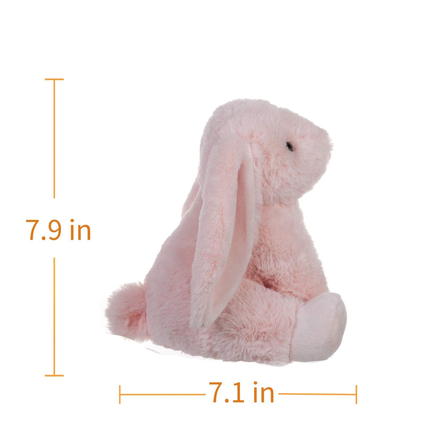 Apricot Lamb Plush Indy Pink Bunny Rabbit - Soft 8" Stuffed Animal with Fluffy Ears