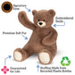 Vermont Teddy Bear Giant Teddy Bear Stuffed Animal - 4 Foot Big Teddy Bear from Giant Cuddle Collection - Collectible Plushies for Kids & mature-themeds - Emotional Support Plush Crafted in The USA