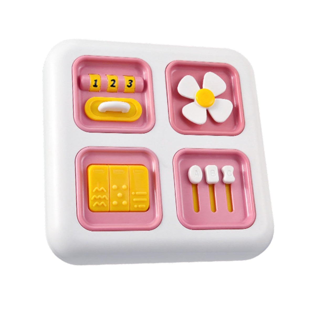 STYLEHEAVEN Children Early Education Busy Board Educational Activity Board for Kids Baby Pink