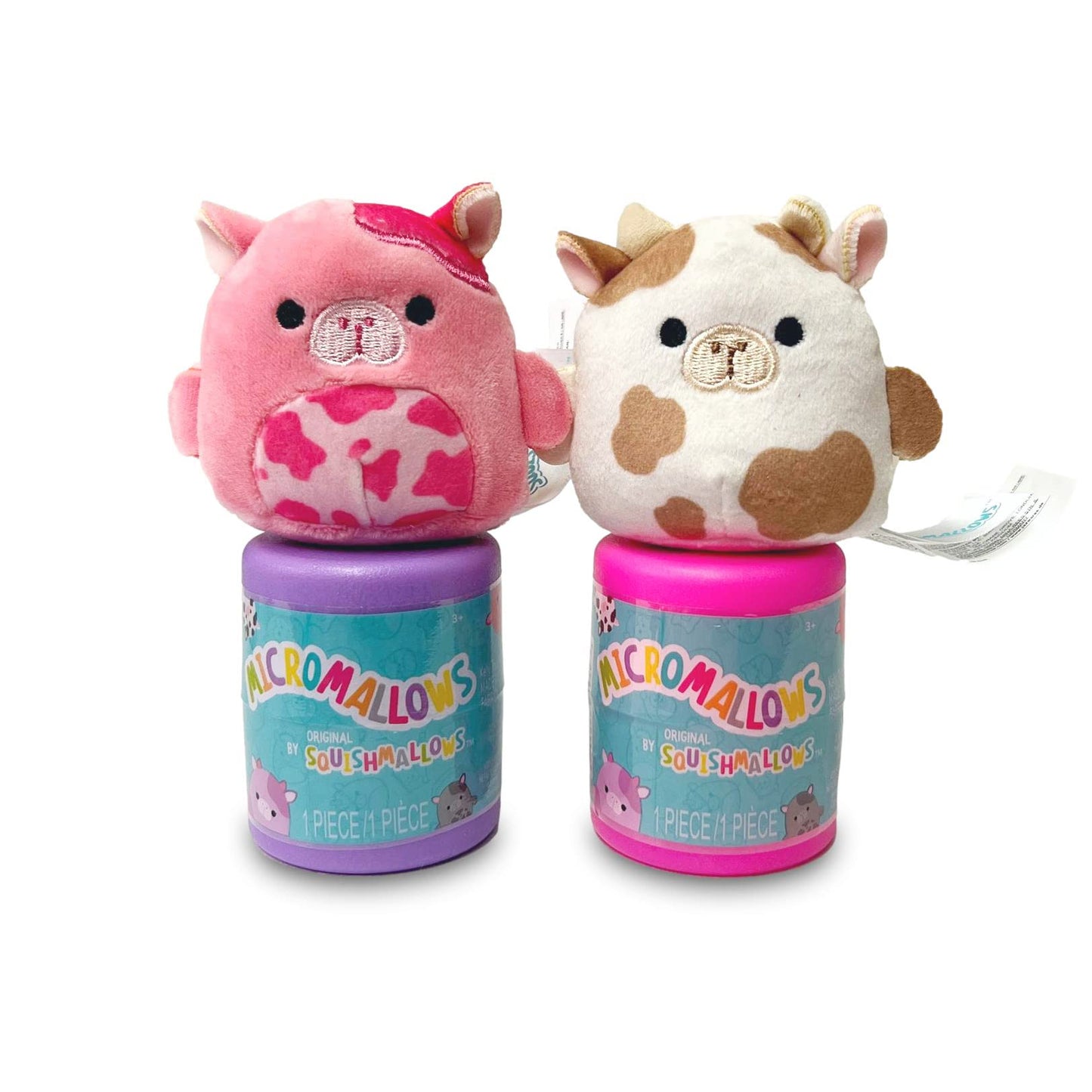 Squishmallows Micromallows Sea Cow Squad Mini Plush 2 Pack, 2.5 Inch, Polyester