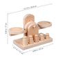 Wooden Balance Scale Toy Set for Kids - Educational Math Balance Beam with Pan Scale - Stem Learning Toy for Preschoolers and To