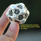 Dndwow Big Metal Skull D20 Dice Silver Black Skull Dice Bksh