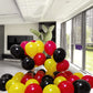 300 Pack Black Red Yellow Balloons - Black Red And Yellow Latex Balloons 12 Inch - 100 Of Each Color - Party Balloons Decoration