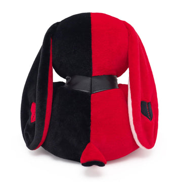 Qleewei Goth Bunny Plush Rabbit Horror Plushies Easter Stuffed Animal Creepy Spooky Bunny Stuffed Animal Crazy Rabbit Plushie To