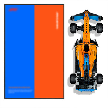 Car Wall Mount For Lego Mclaren F1 42141, Display Wallboard For Lego Car, Adult Collectibles Car Wall Mounted For Building Block