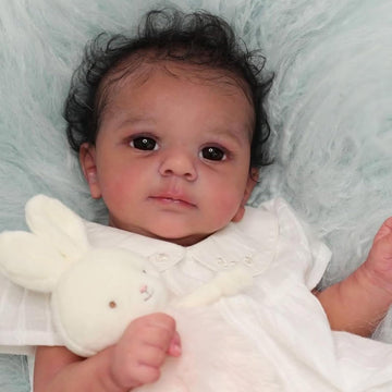 Scom Reborn Baby Dolls Black Girl- 18 Inch Realistic Newborn Doll Newborn Dolls African American Real Life Baby Gift For Kids Ag