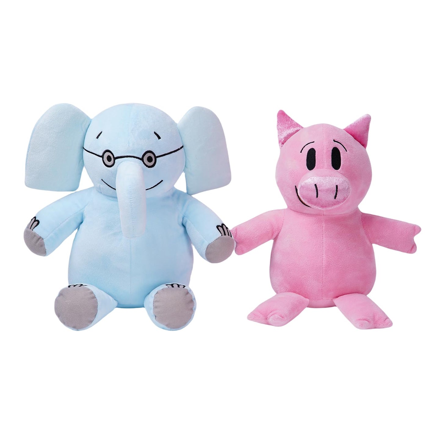 Nuwdysnn Soft Elepterhant And Pigergie Plush Toys, Two Stuffed Animal Plush Dolls (Gerald Is 33Cm And Piggie Is 30Cm).