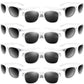 Miahart 12 Pack Kids Party Sunglasses Bulk Summer Party Favors Retro Glasses For Boys And Girls Birthday Party Supplies, White