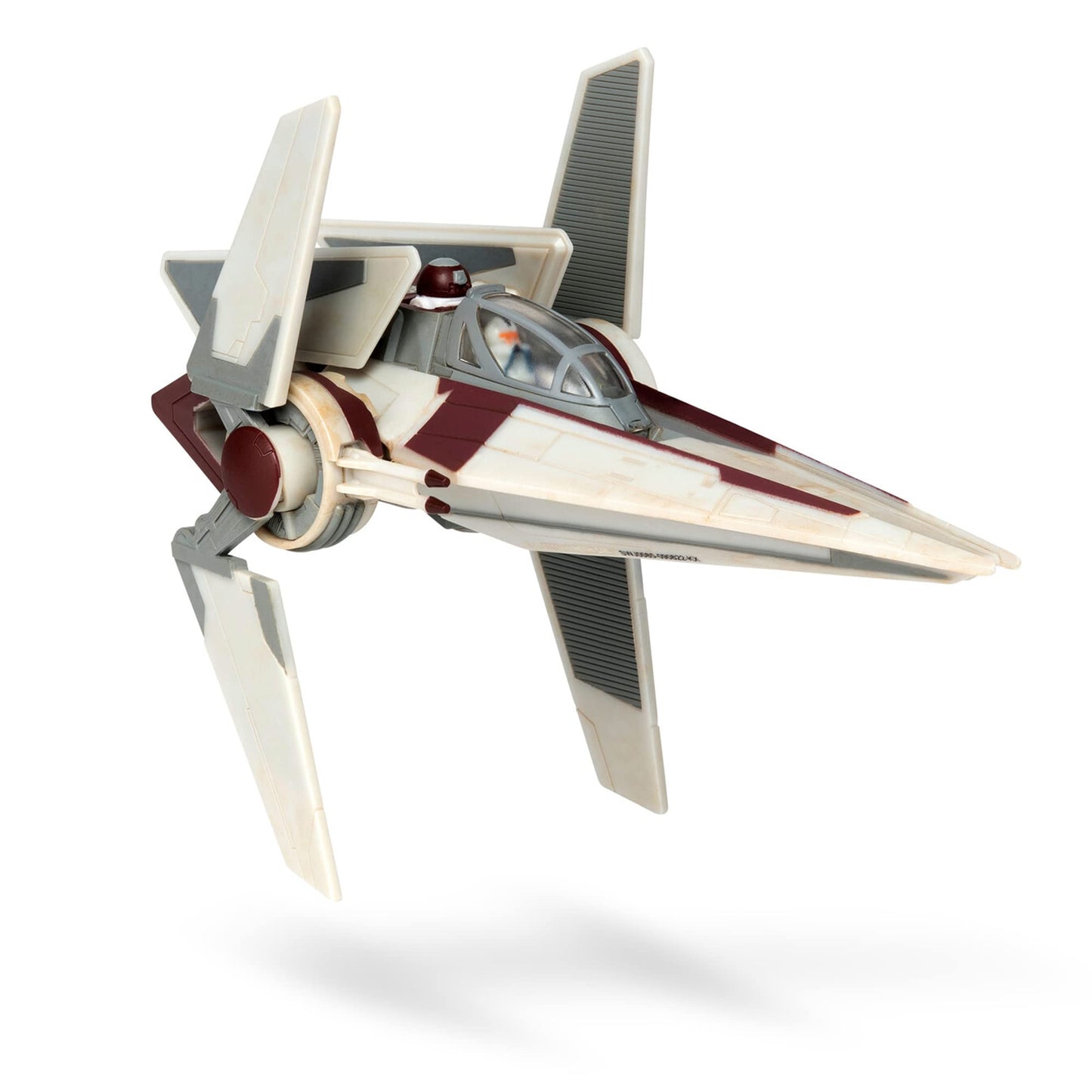 Star Wars Micro Galaxy Squadron V-Wing Starfighter - 3-Inch Light protective covering Class Vehicle with Two 1-Inch Micro Figure Accessories