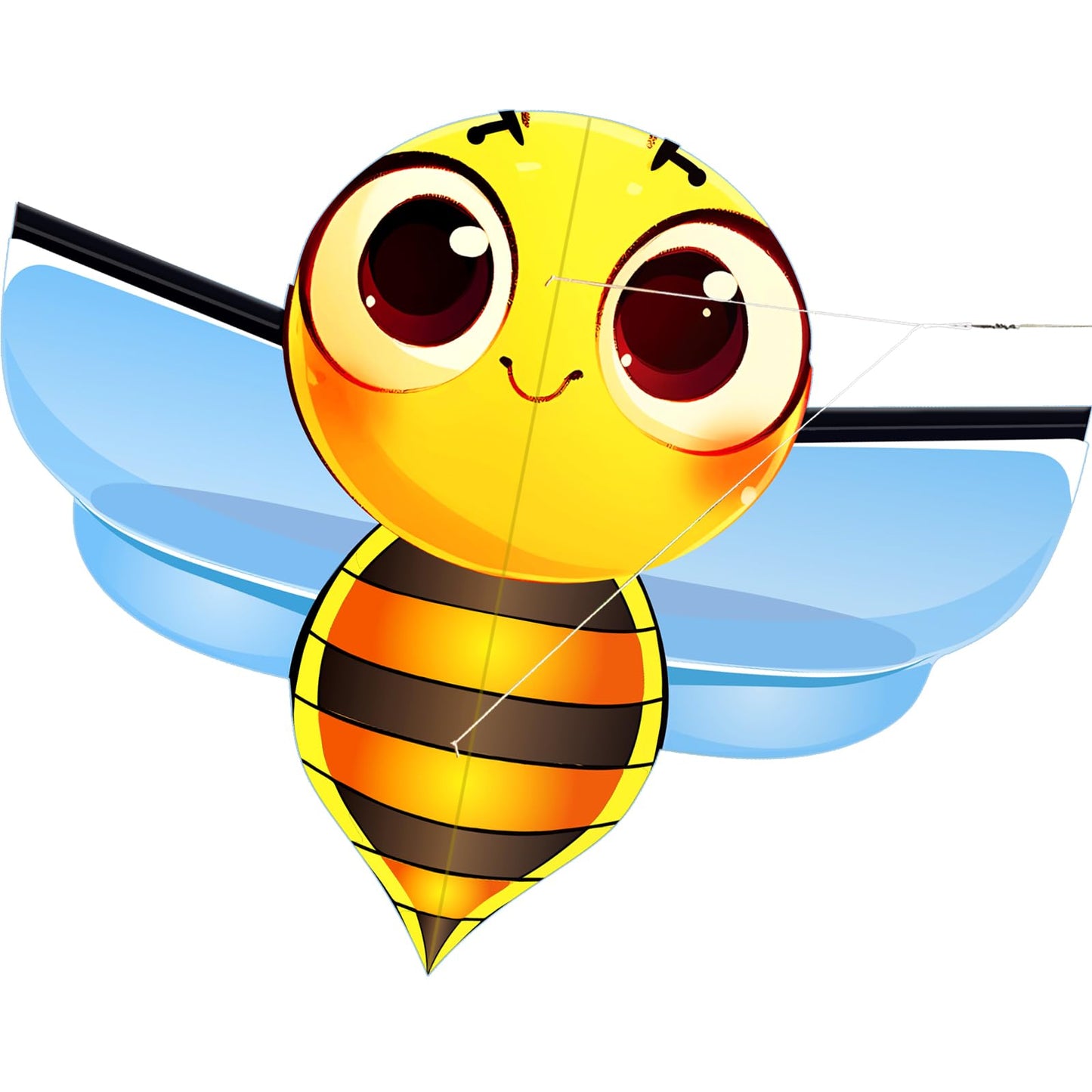 HENGDA KITE Bee Kite for Kids and Adults Cute Design High Definition Printing Easy to Carry and Assemble Kite for Beginners Suit