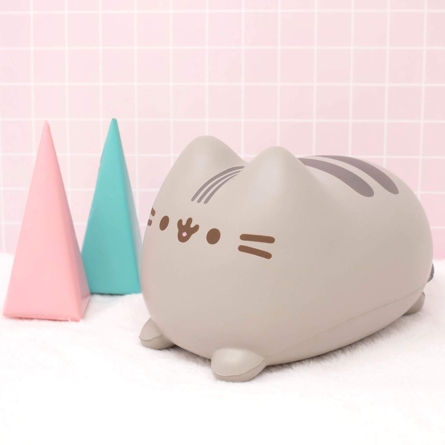 Hamee Jumbo Squishy Pusheen Cat Toy - Bread Scented, 6.3 inch, Loaf Color - Perfect for Gifts, Party Favors, Stress Relief