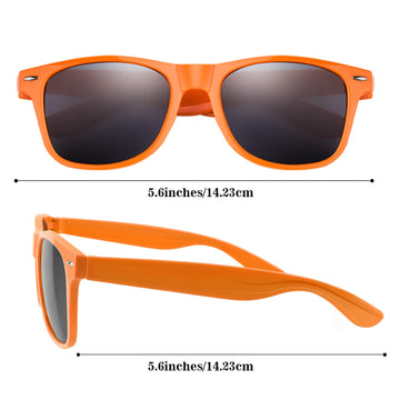 Tuparka 20 Pack Kids Sunglasses Bulk For Summer Pool Party Favors Birthday Parties Goody Bag Fillers, Orange
