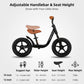 JOYSTAR 12 Inch Kids Balance Bike, Black, EVA Material, Model 2438930011, No Pedal Glider for 3-5 Year Olds, Perfect Birthday Gift